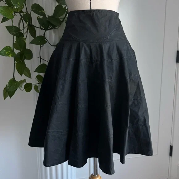 Vintage Azzedine Alaïa Cotton Structured Skirt - Xs/S - Picture 6 of 6